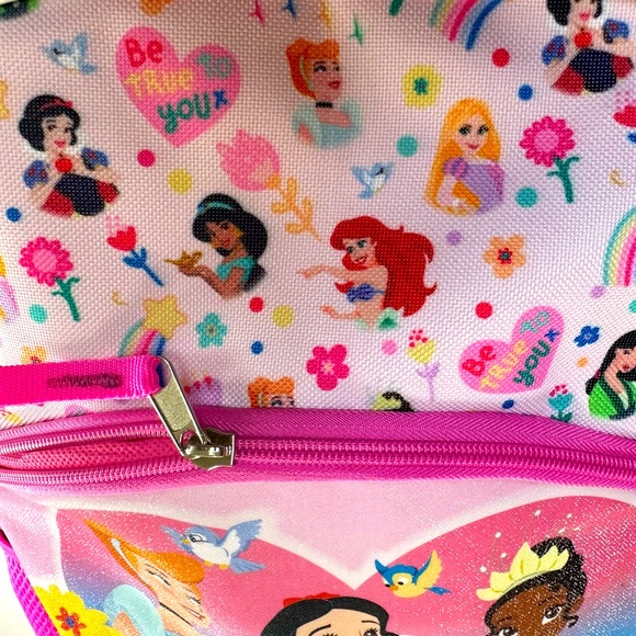 Disney Pink Princess Backpack NWT few tiny dark marks - Picture 8 of 15